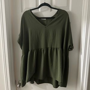 Chic Soul “My Flow Top” Green Size 2X